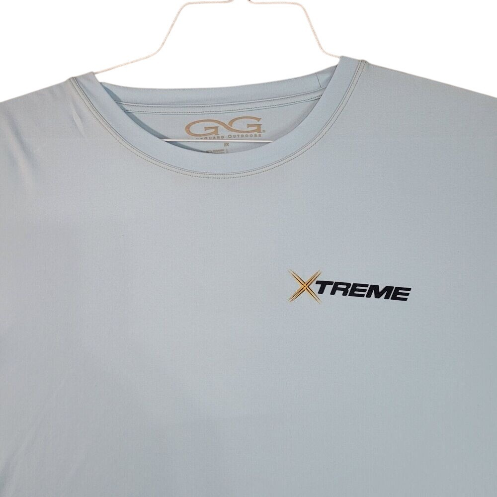 GAMEGUARD OUTDOORS Men's Long Sleeve T-Shirt Xtreme Graphic Blue Size 2XL - Picture 2 of 7